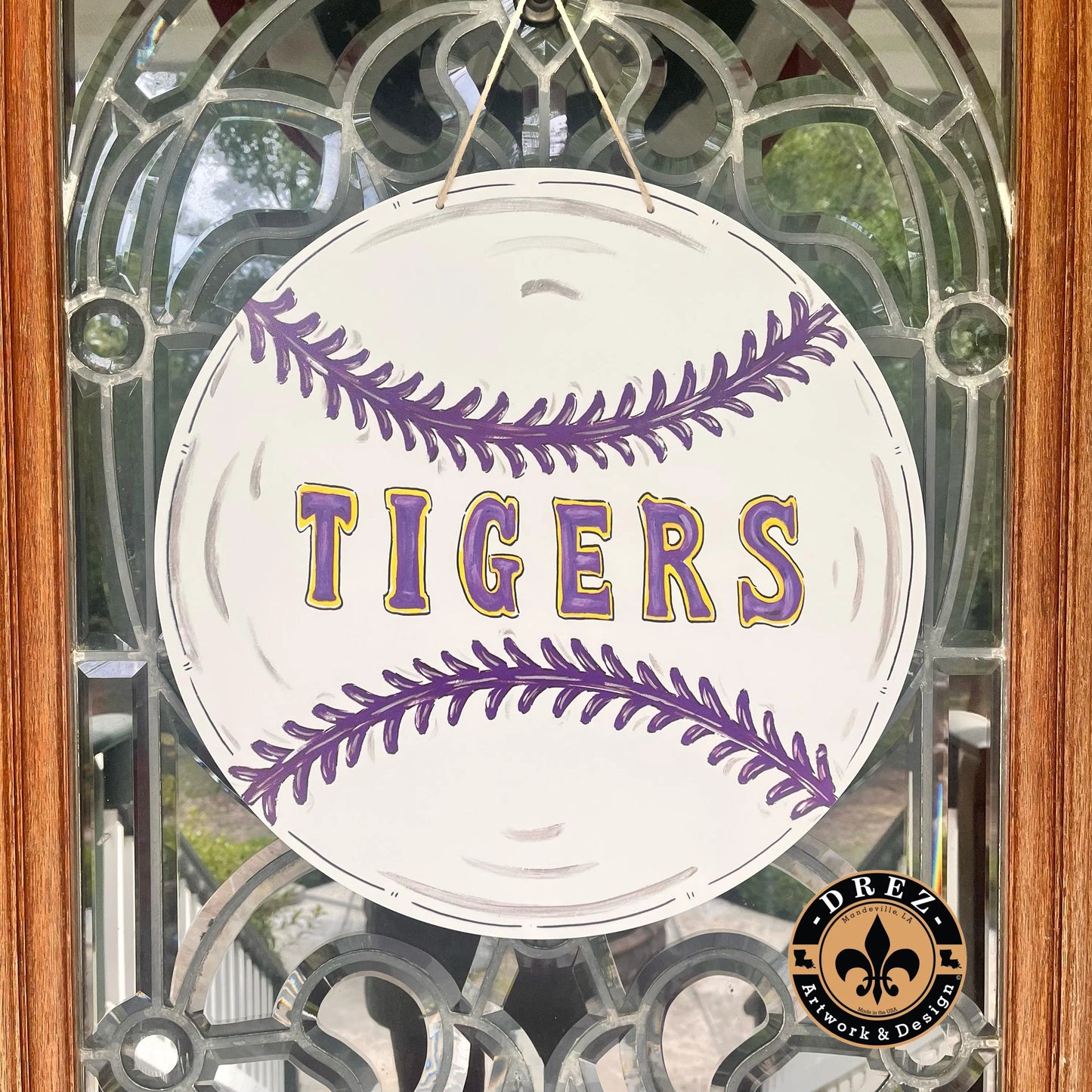 Baseball "Tigers" Door Hanger