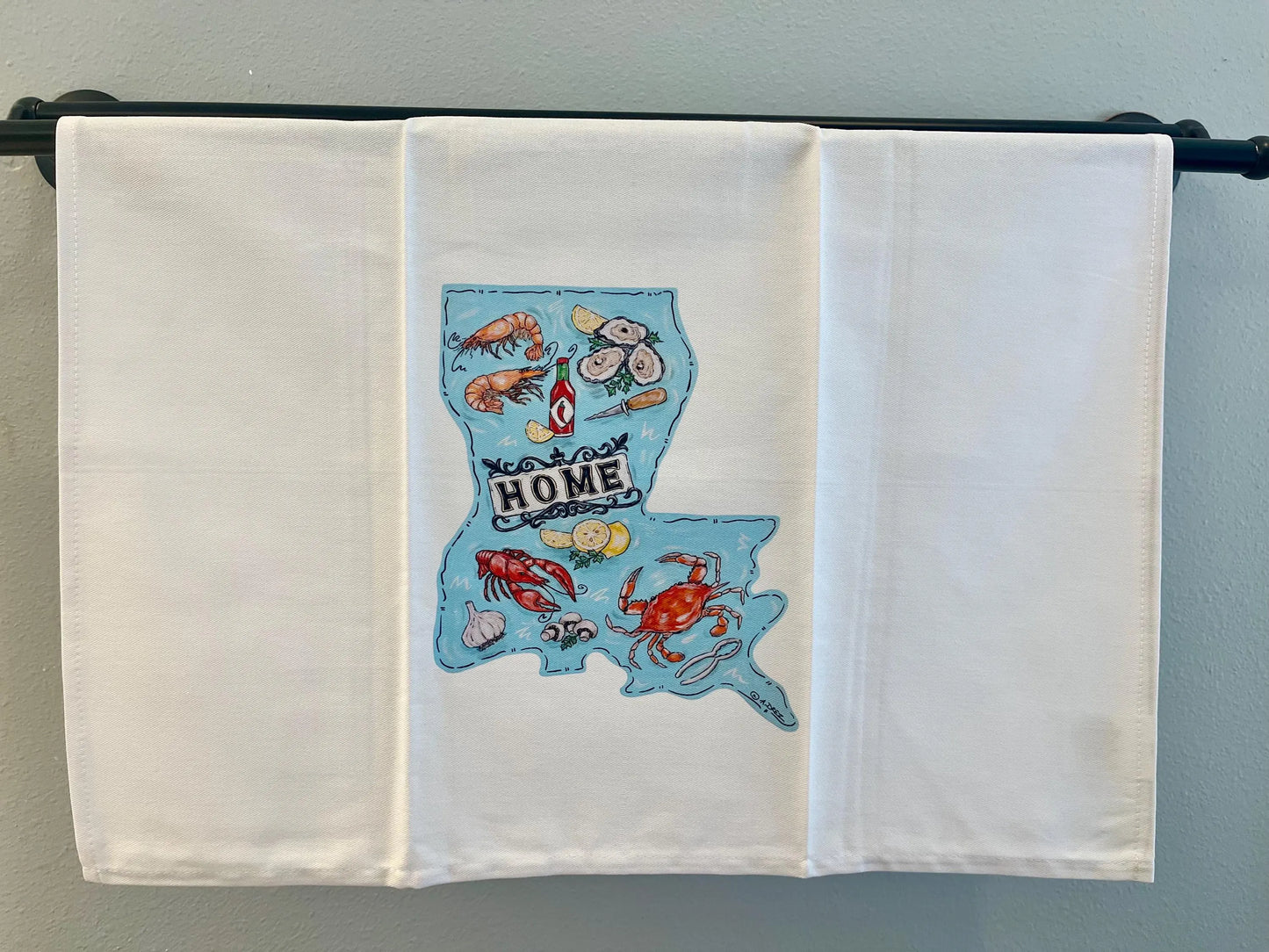 Louisiana Seafood Tea Towel