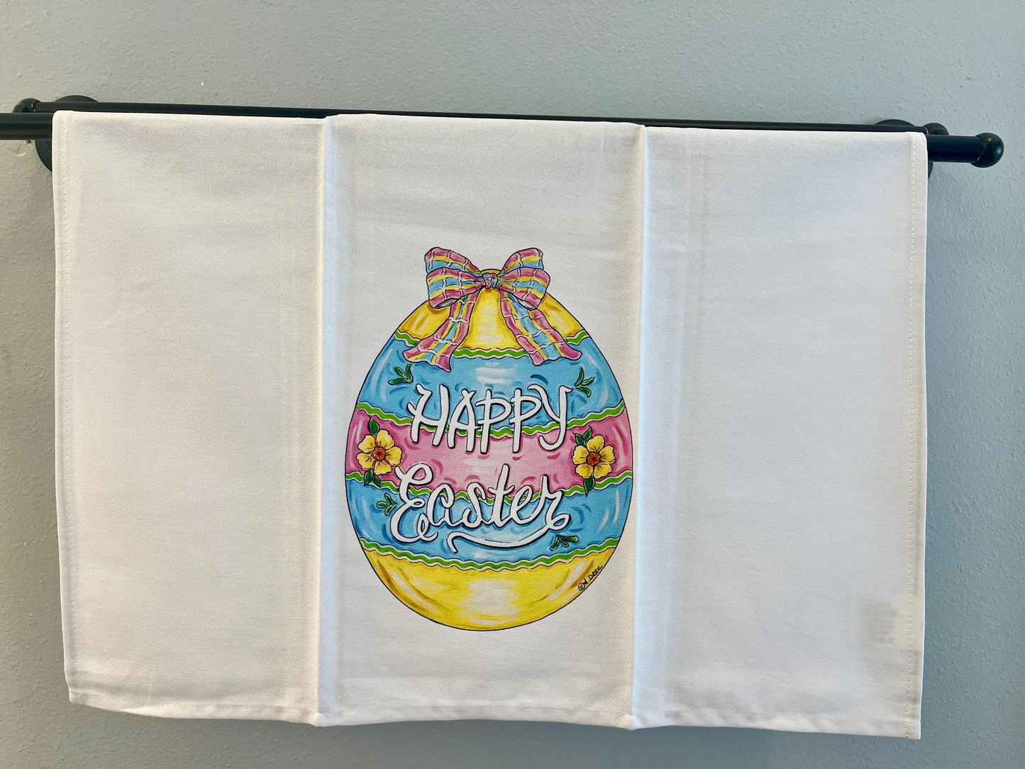 Easter Egg with Bow Tea Towel