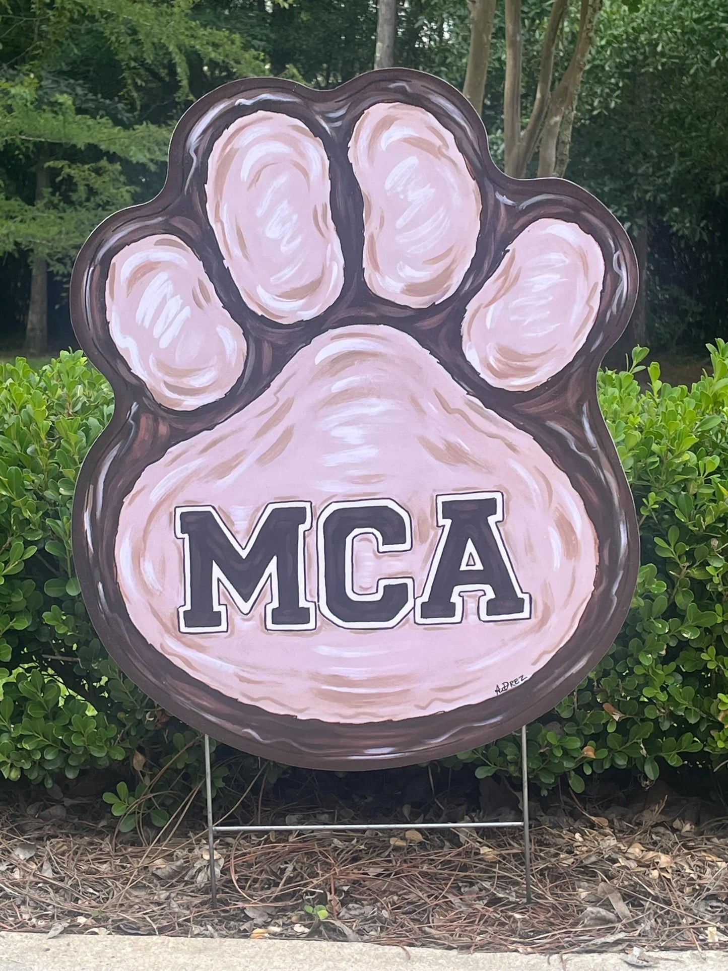 Paw- Mount Carmel Academy Yard Stake