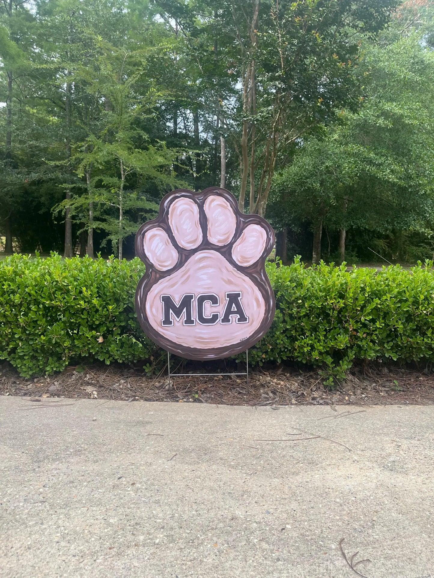 Paw- Mount Carmel Academy Yard Stake