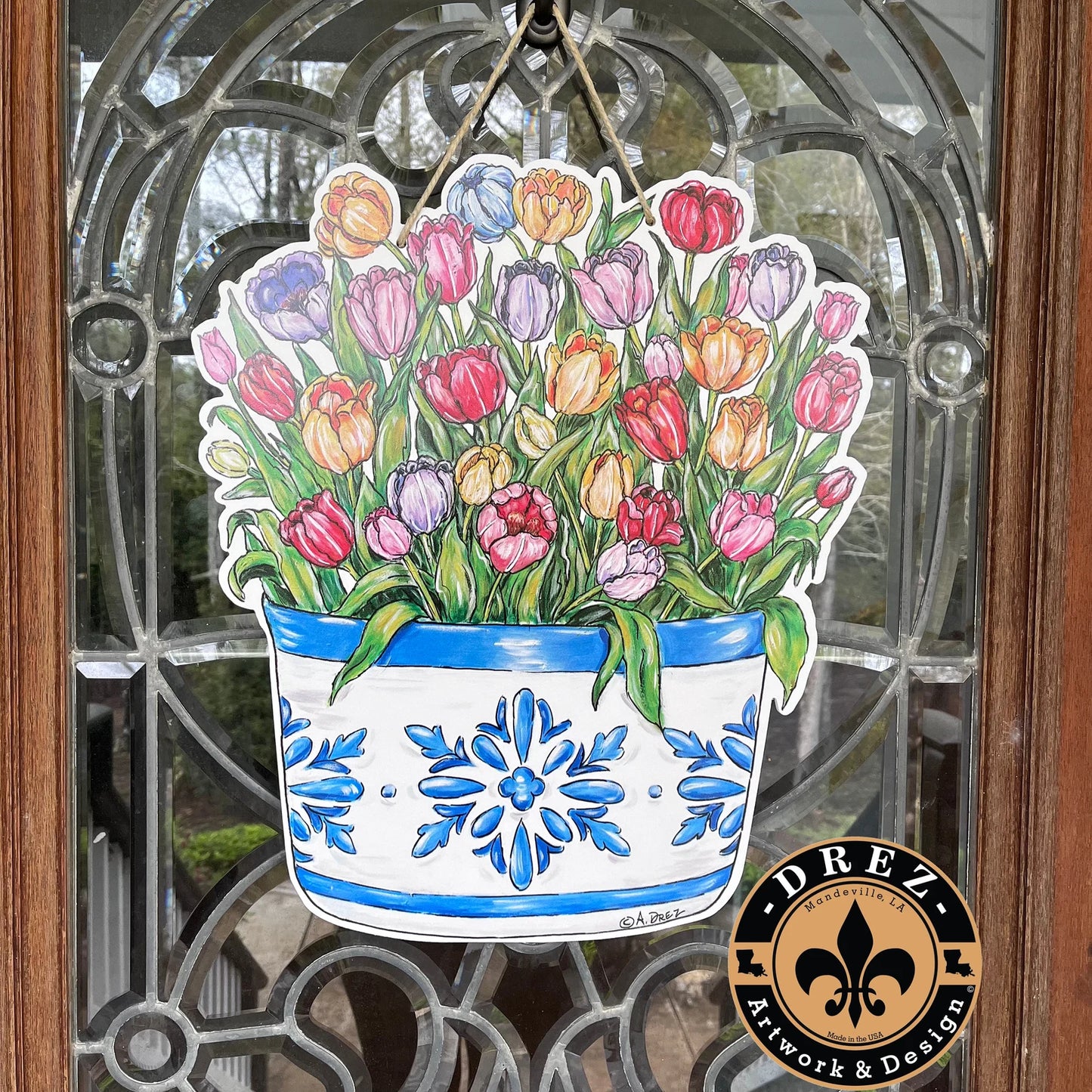 Tulip Flower Pot Door Hanger
