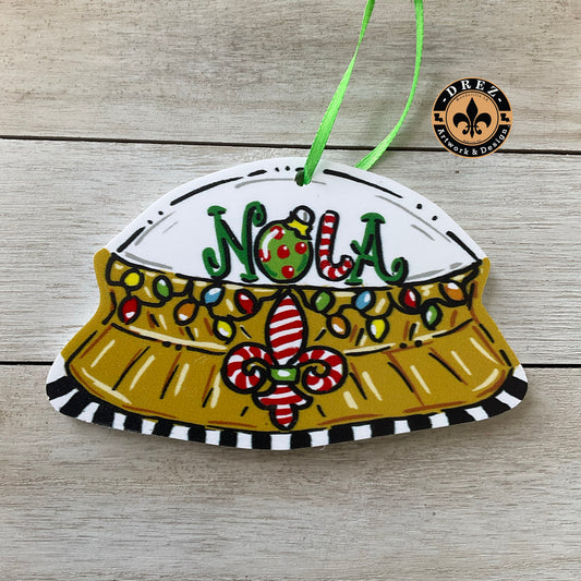 Superdome Nola Christmas Ornament
