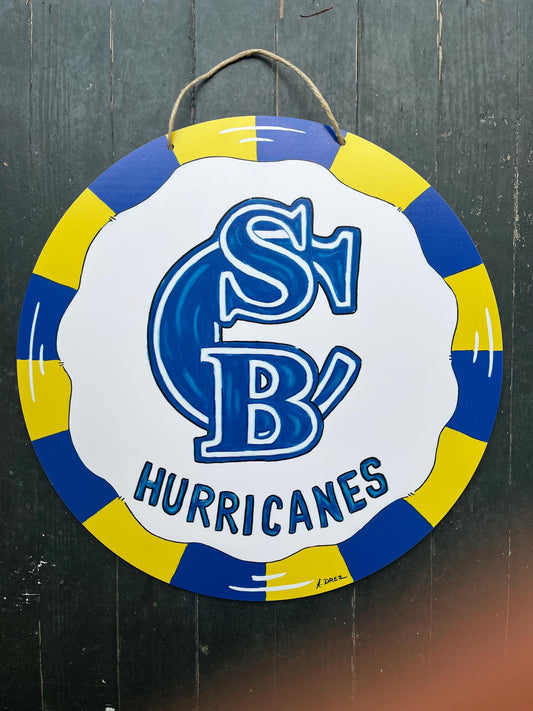 St Charles Hurricanes School Door Hanger
