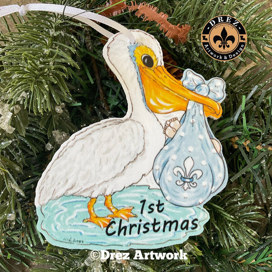 Baby Pelican Ornament