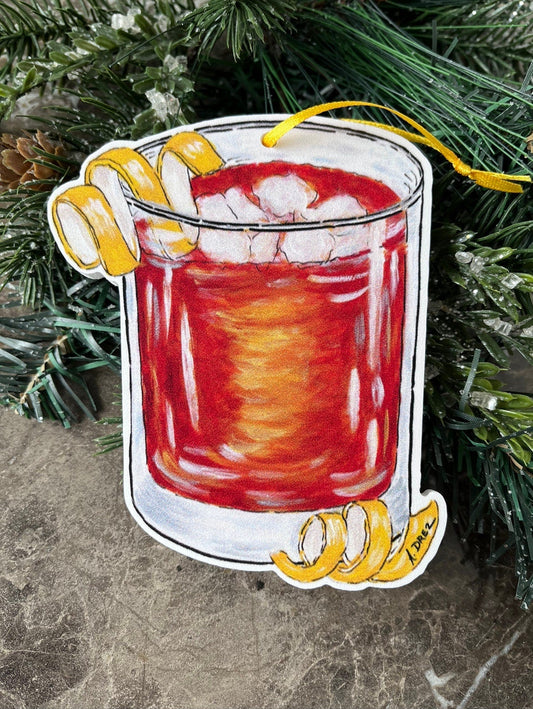 Sazerac Drink Ornament