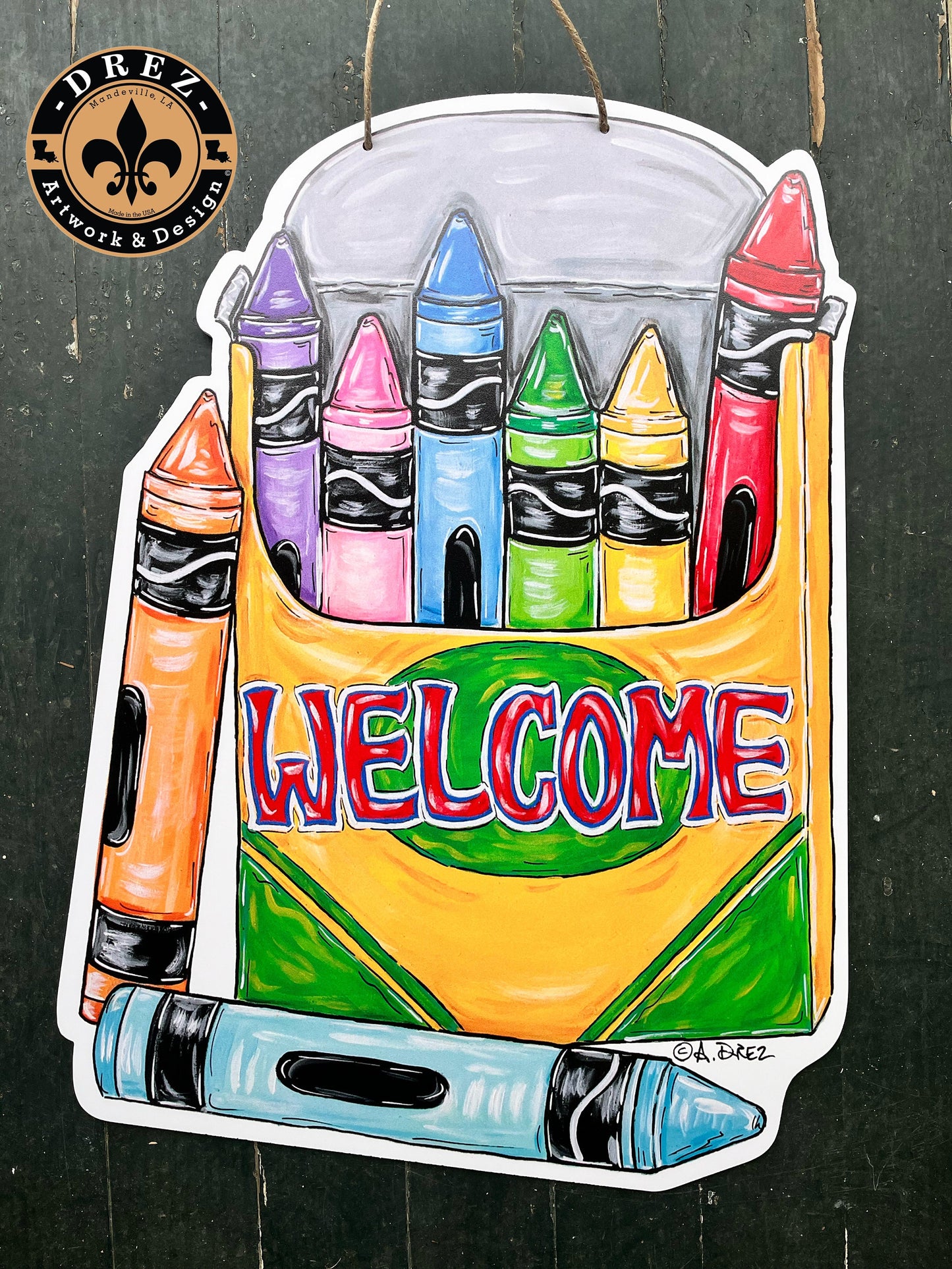 Crayon Box Door Hanger