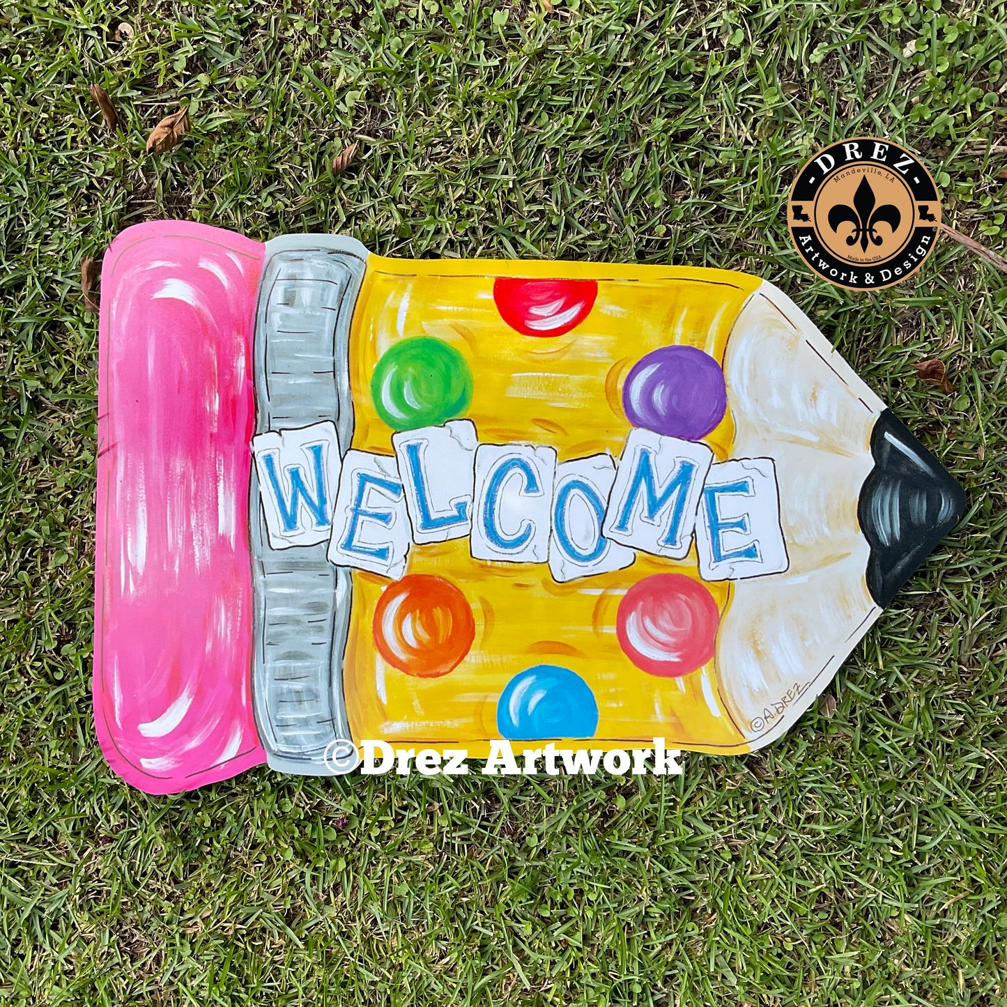 Pencil Welcome Door Hanger