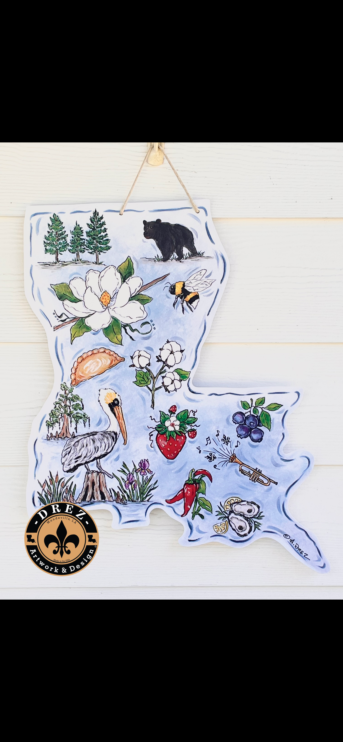 Louisiana Seafood Door Hanger
