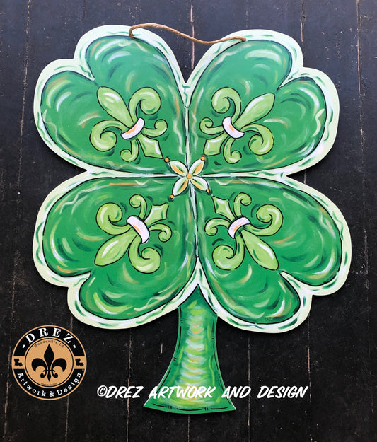Clover St. Patties Day Door Hanger