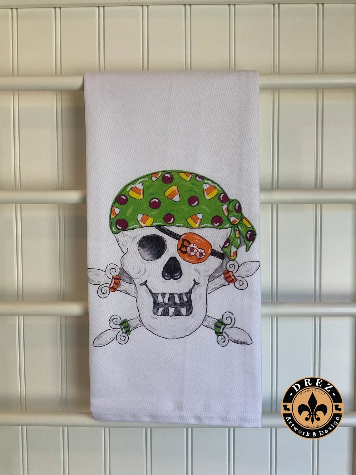 Skull & Crossbones Tea Towel