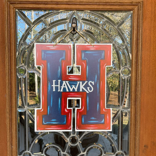 Hannan High School Hawks "H" Door Hanger