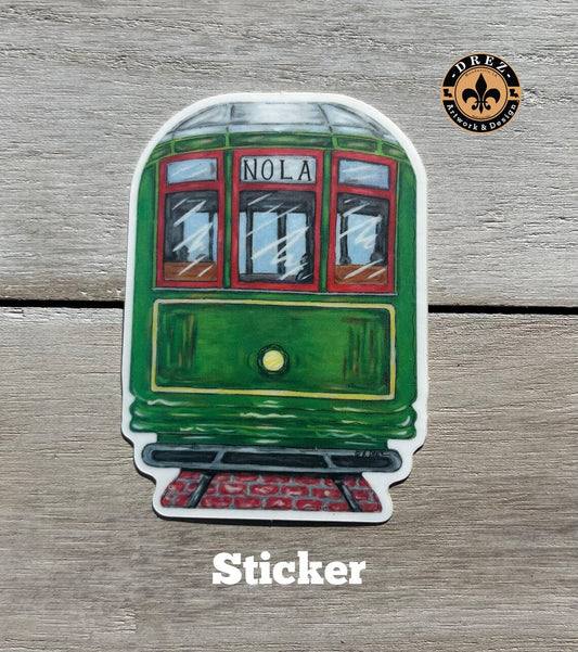 Streetcar Nola Sticker