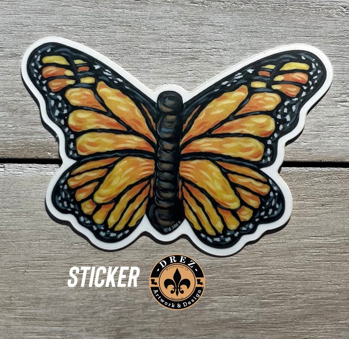 Monarch Butterfly Sticker