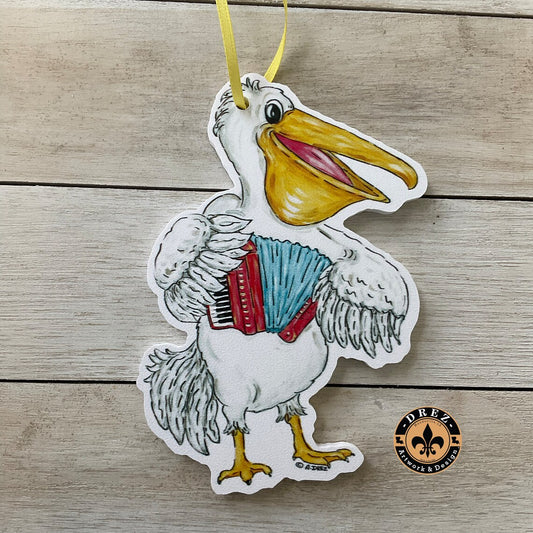 Zydeco Pelican Ornament