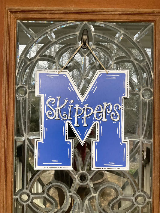 Mandeville High School Skippers "M" Door Hanger