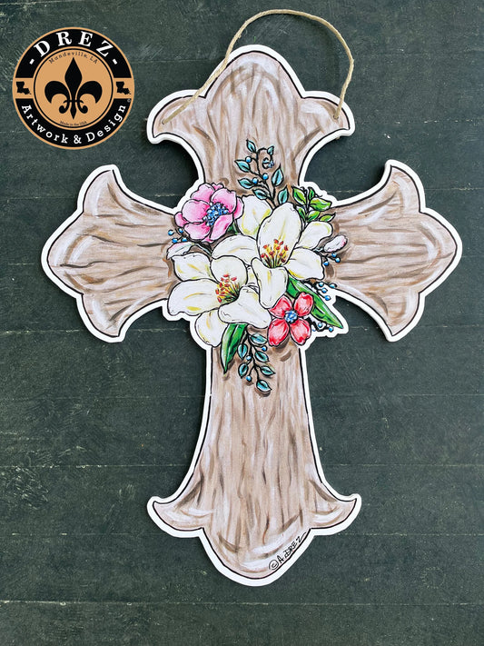 Easter Cross Door Hanger