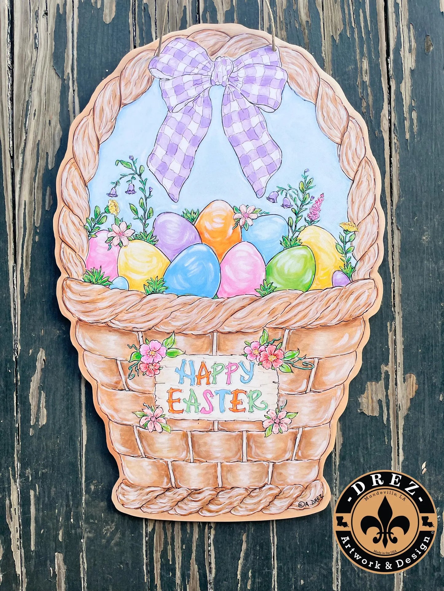 Easter Basket Door Hanger