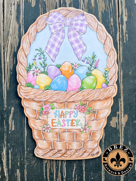Easter Basket Door Hanger