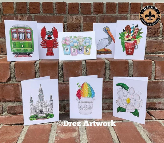 Nola Themed Notecards
