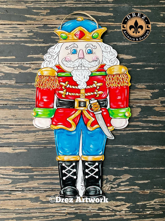Christmas Nutcracker Door Hanger