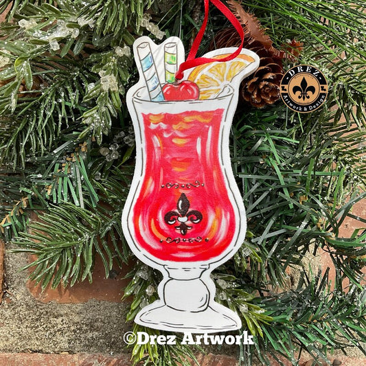 Hurricane Drink Ornament
