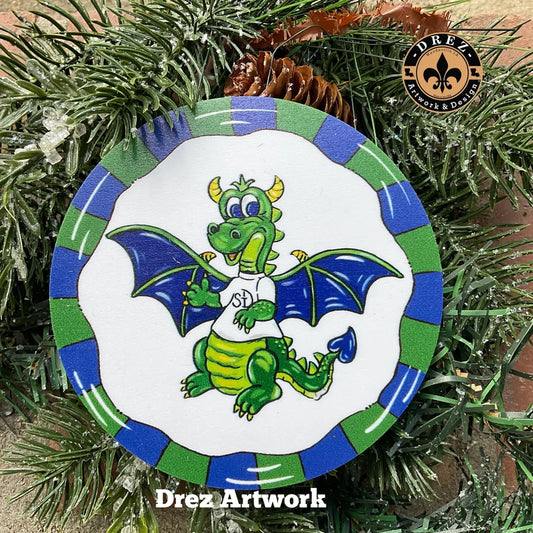 St. Dominic School Dragons Ornament
