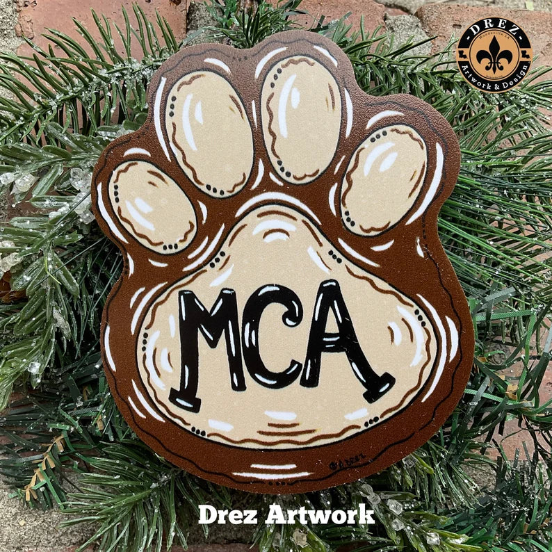 Paw- Mount Carmel Academy Ornament