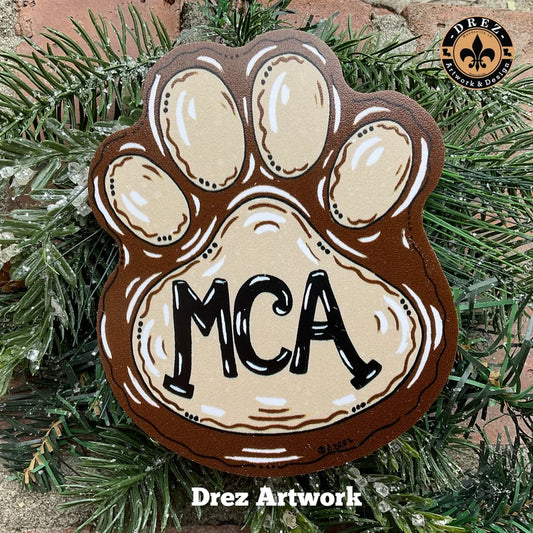 Paw- Mount Carmel Academy Ornament