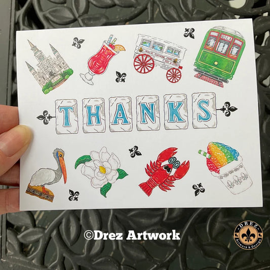 Nola Icon "Thanks" Notecards