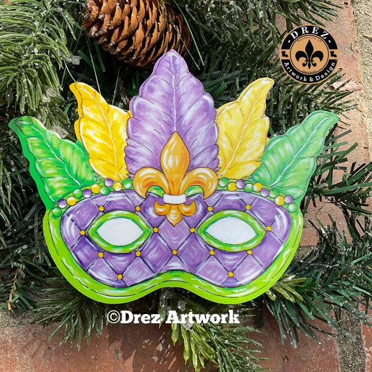 Mardi Gras Mask Ornament