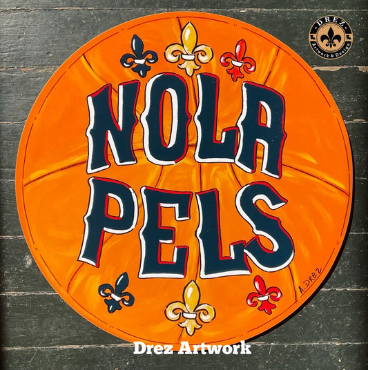 Basketball- Nola Door Hanger