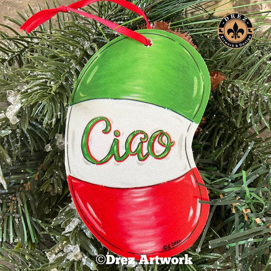 Italian Bean Ornament