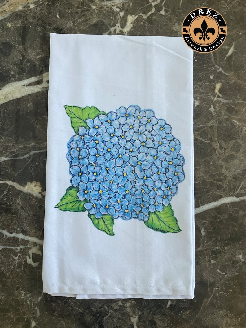 Hydrangea Tea Towel