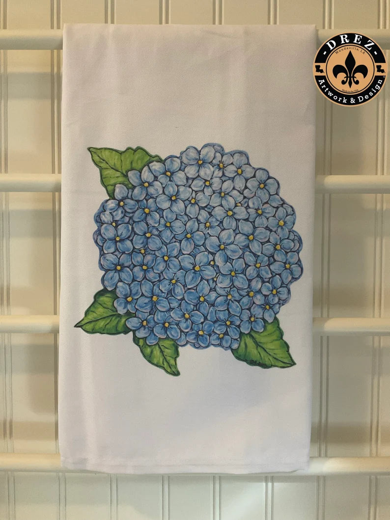 Hydrangea Tea Towel