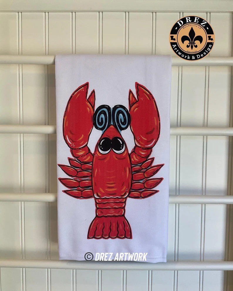 Crawfish Tea Towel
