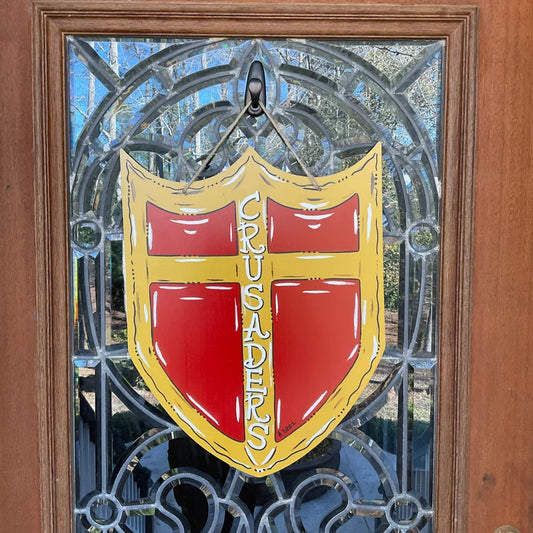 Brother Martin High School Shield Door Hanger