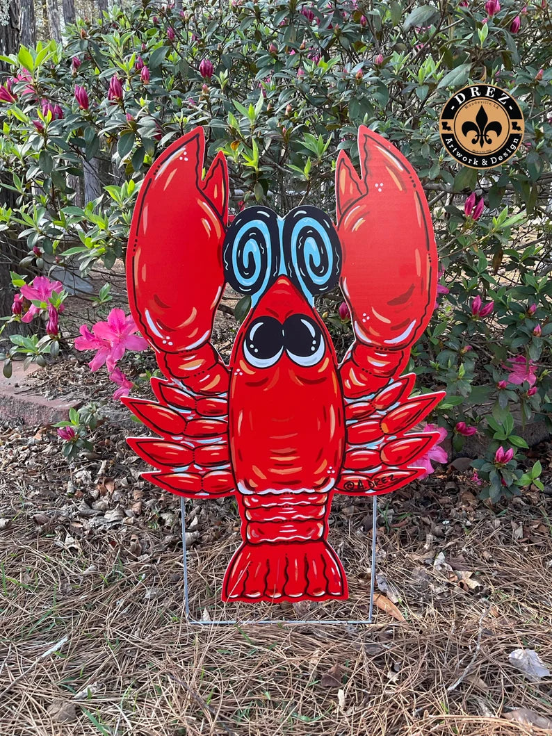 Crawfish Yard Stake