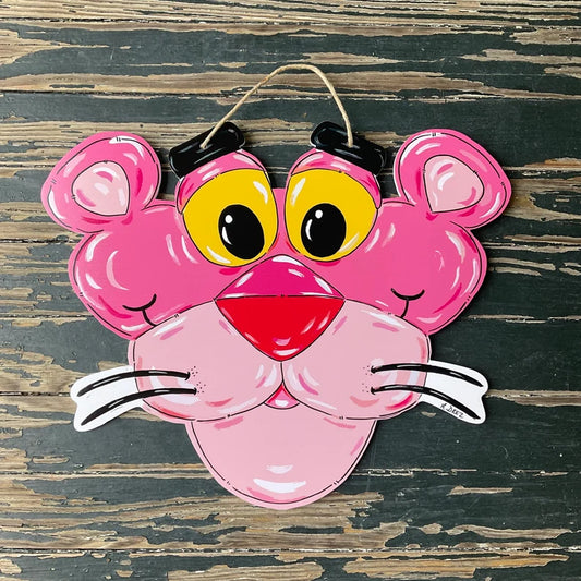Pink Panther- Mount Carmel Academy Door Hanger