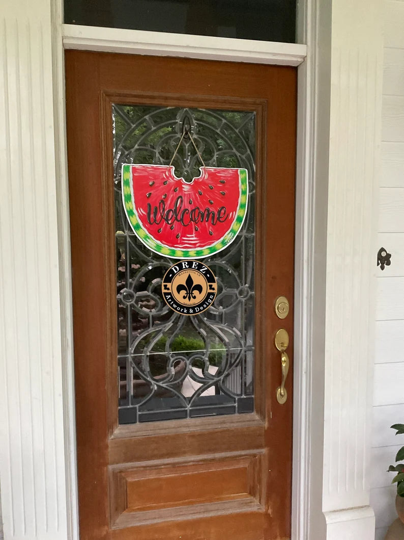Watermelon Welcome Door Hanger