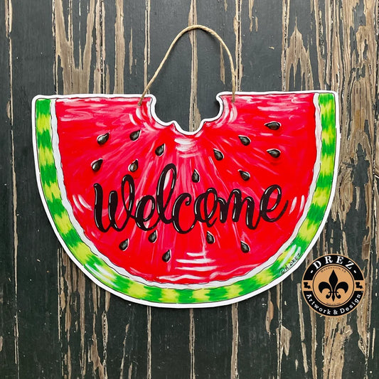 Watermelon Welcome Door Hanger