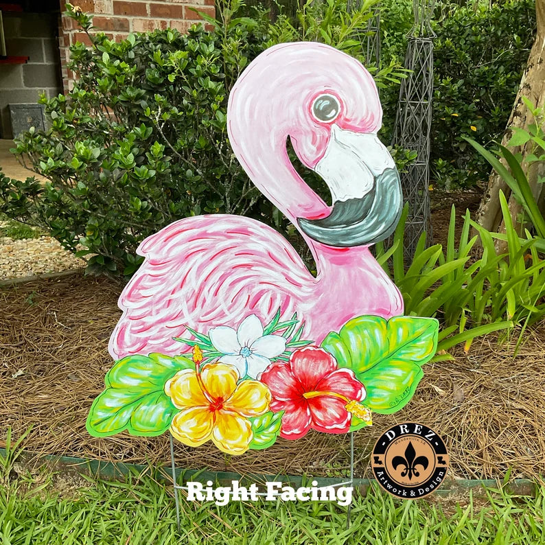 Flamingo Yard Stake
