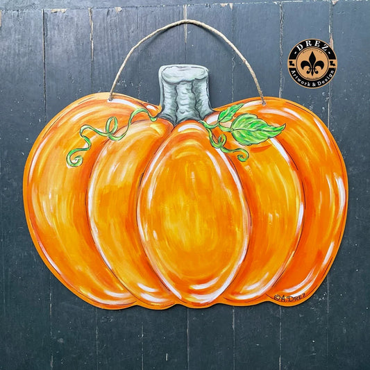 Pumpkin Door Hanger
