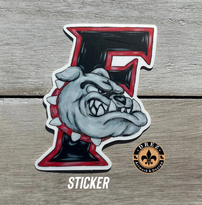 Fontainebleau High School Bulldogs Sticker