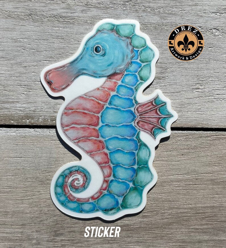 Sea Horse Sticker
