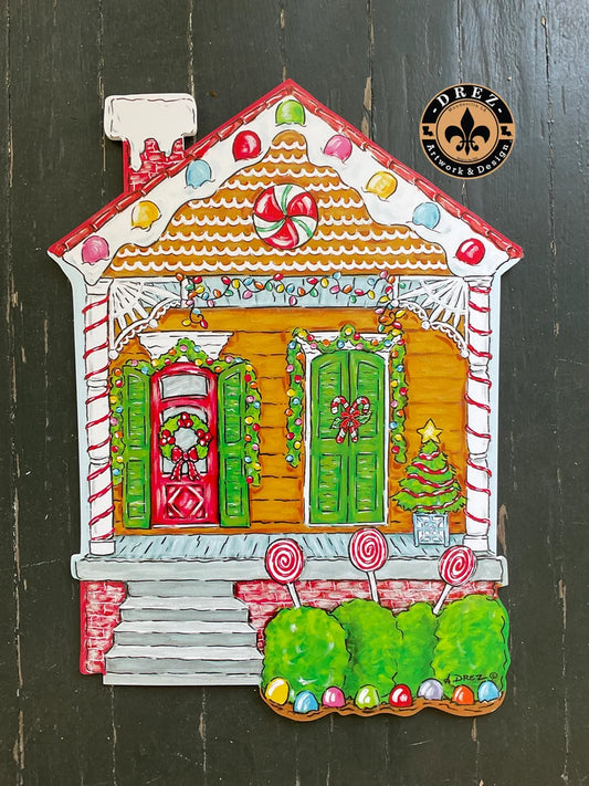 Gingerbread House Door Hanger