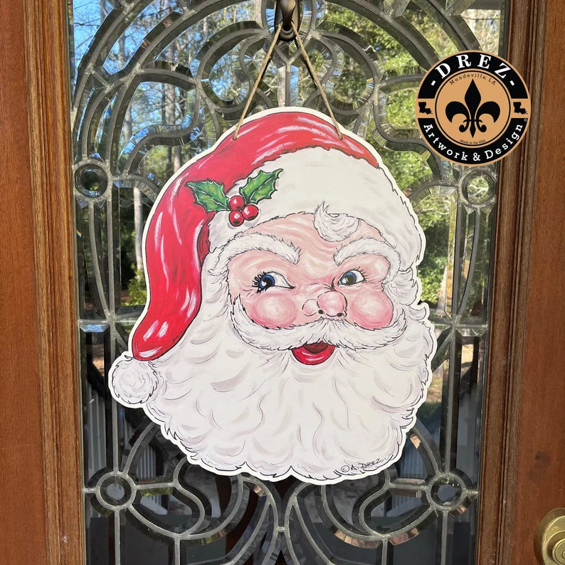 Santa Face Door Hanger