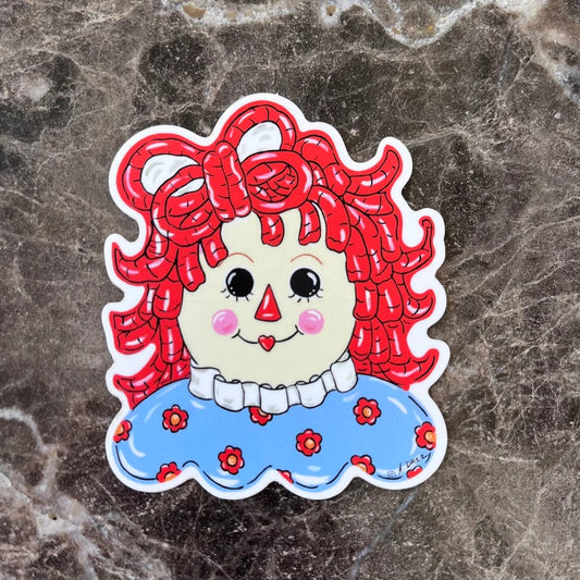 Raggedy Ann- Mount Carmel Academy Sticker