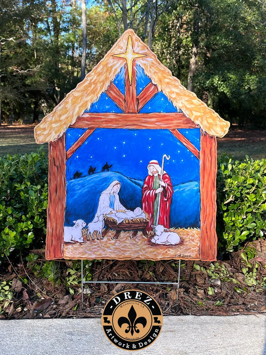 Nativity Yard Stake