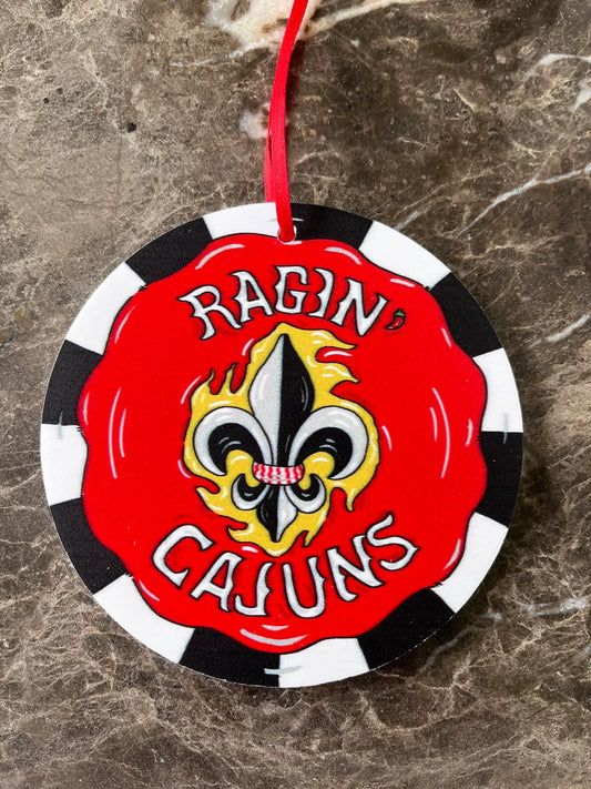 Ragin' Cajuns University of Lafayette Louisiana Ornament